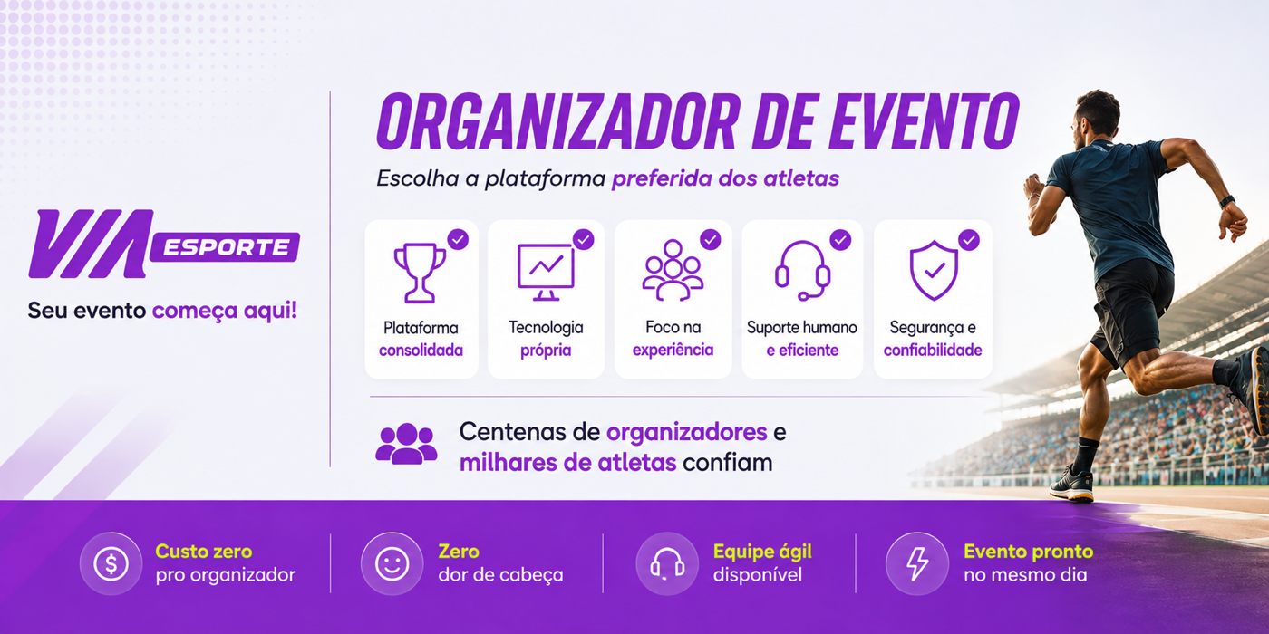 Escolha a Via Esporte para organizar seu evento