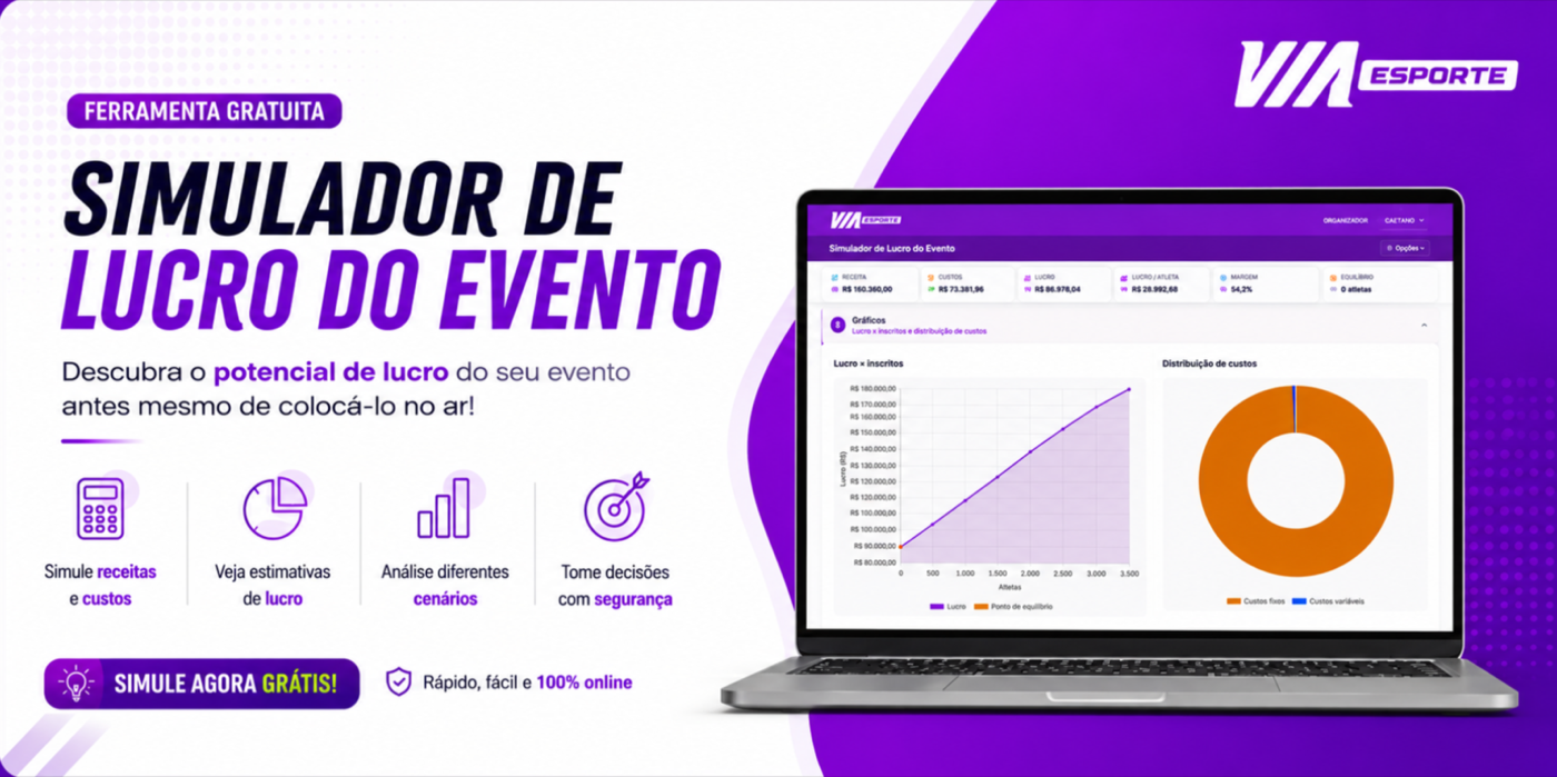 Simule agora o lucro do seu evento