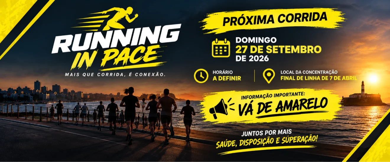 Banner do evento RUNNING IN PACE