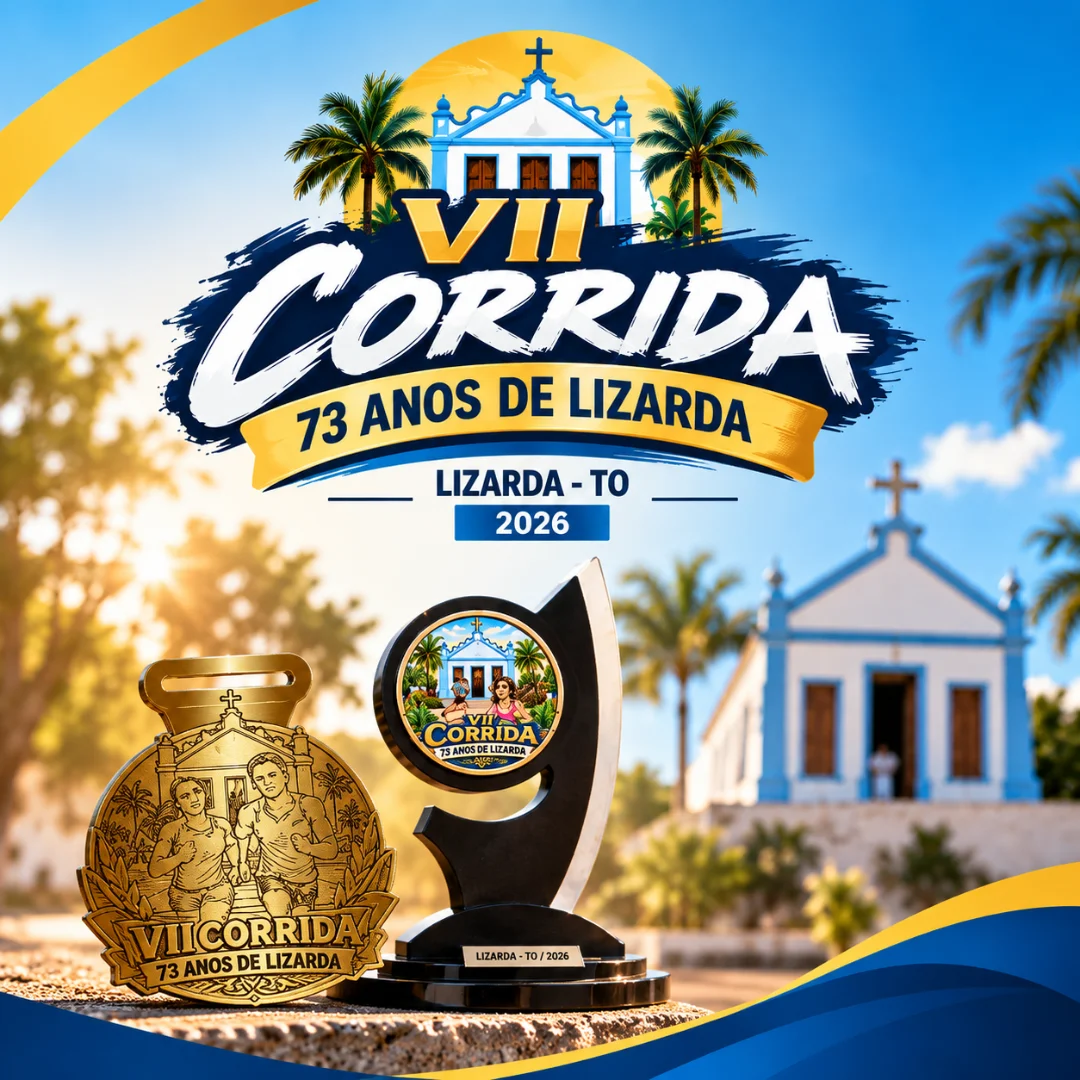 Banner do evento 7ª CORRIDA DE LIZARDA - 73 ANOS