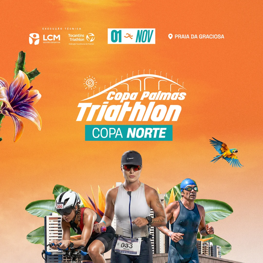 Banner do evento PALMAS DE TRIATHLON 2026 – COPA NORTE