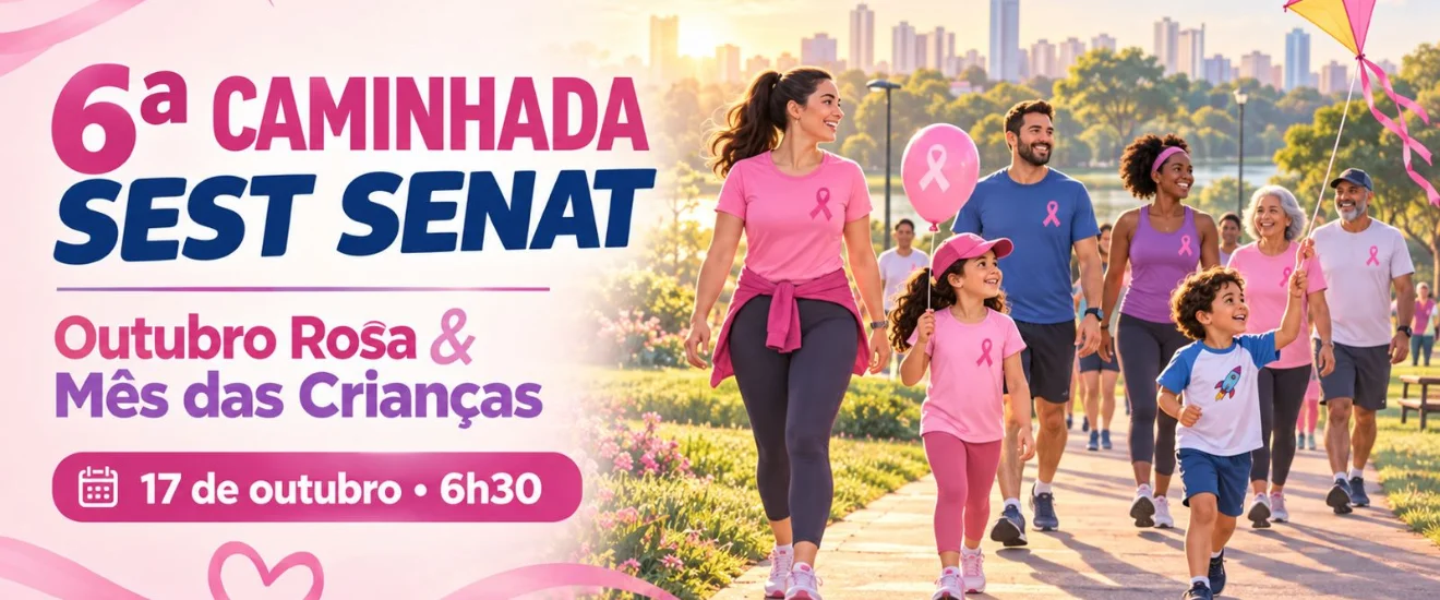 Banner do evento CAMINHADA SEST SENAT 2026