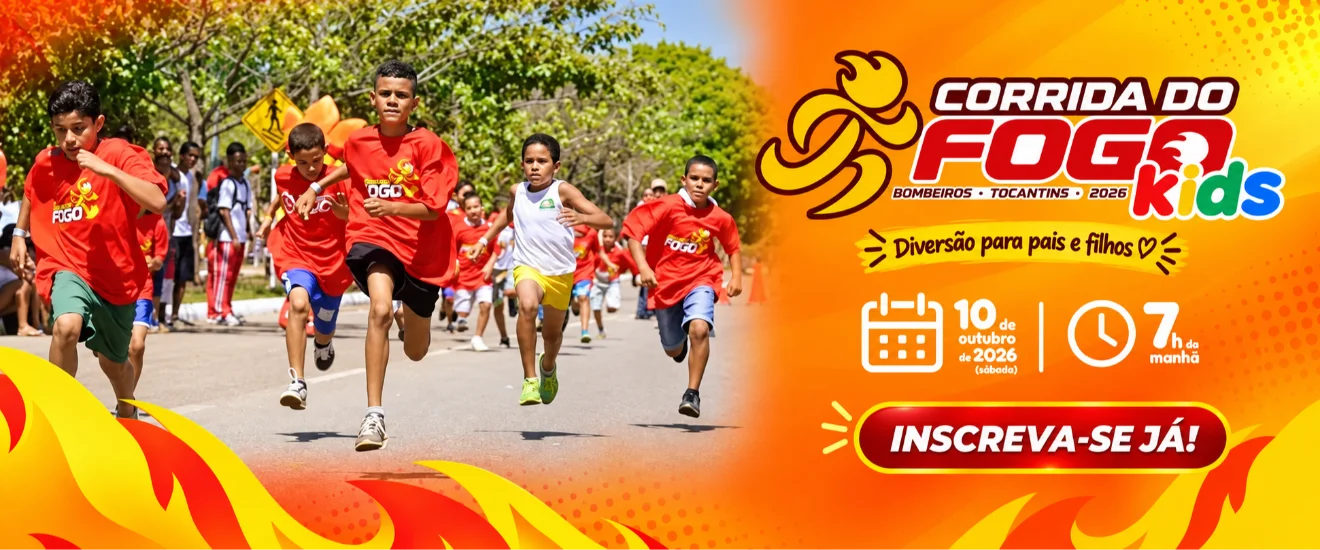 Banner do evento 3ª CORRIDA DO FOGO KIDS