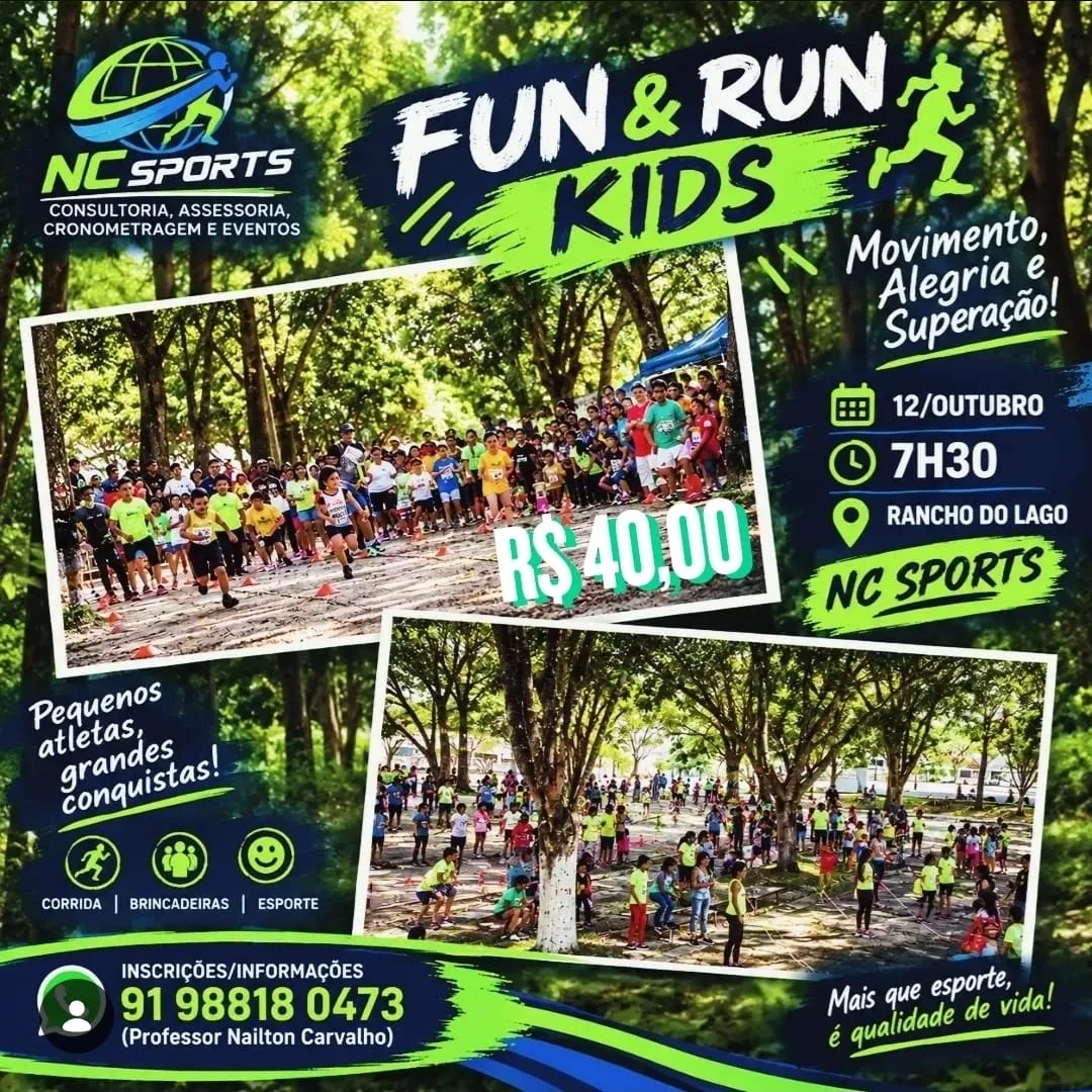 Banner do evento FUN & RUN KIDS 2026