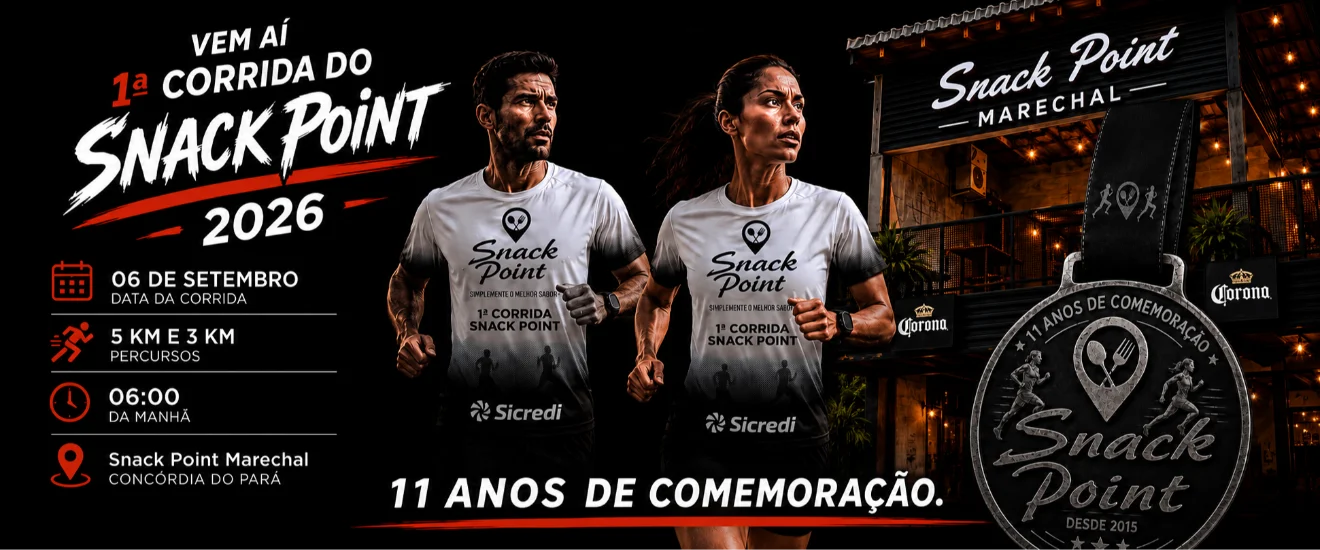Banner 1ª CORRIDA DO SNACK POINT