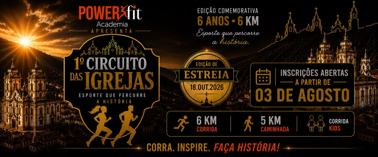 Banner 1º CIRCUITO DAS IGREJAS POWERFIT