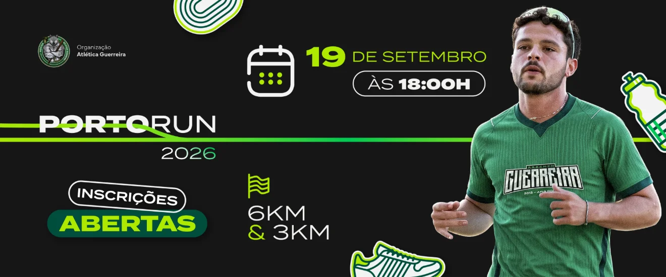 Banner do evento 1ª CORRIDA PORTO RUN