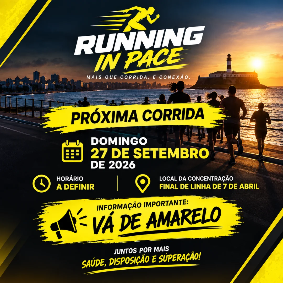 Banner do evento RUNNING IN PACE